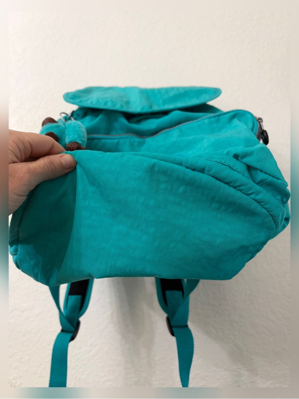 Kipling Ravier Backpack - Turquoise Teal - Picture 6 of 15